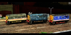 Laira pride, 3 of Laira's many 08 shunters; 08644 "Posandine", 08645 "Friary"/"Schizo" and 08641 "Dartmoor"